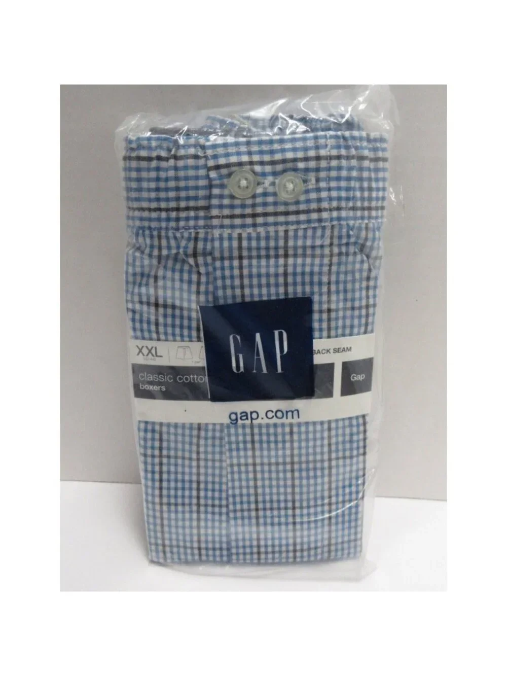 Gap Underwear XXL Boxer Shorts Check Classic Cotton Y2K Deadstock NEW